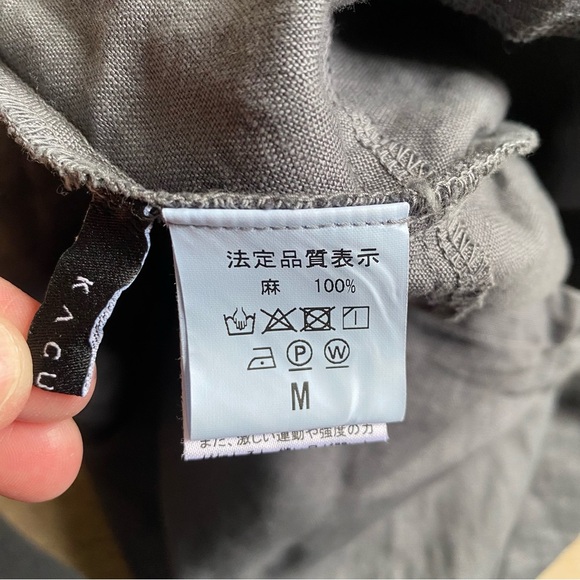 Kaguraya dress 100% linen Hemp minimalist grey - Picture 6 of 8